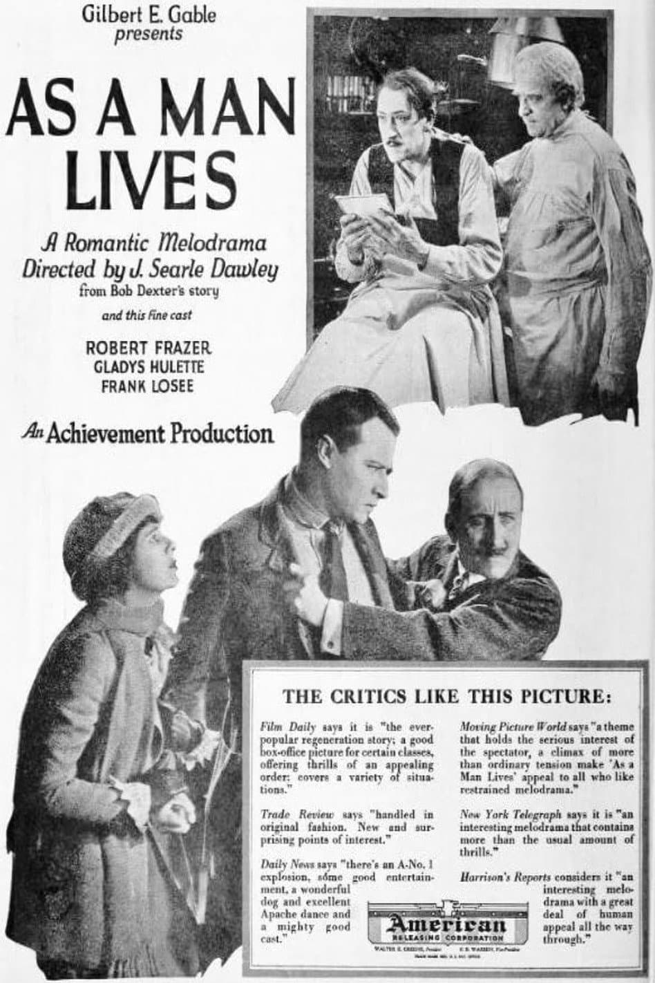 As a Man Lives